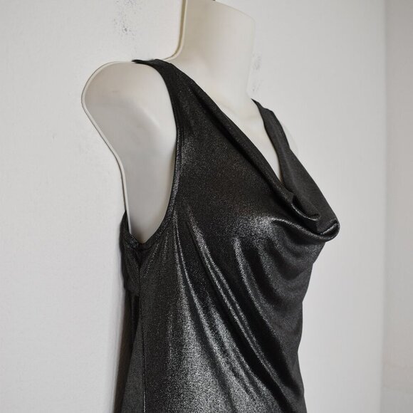 South Pole Liquid Shine Tunic Sz M Metallic Party Cocktail Holiday Y2K 90s Retro - Picture 5 of 16